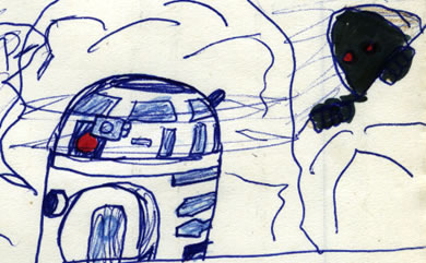 artoo and the jawas comic page detail