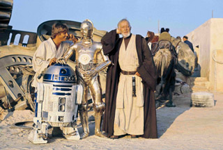 alec guinness on location - mos eisley