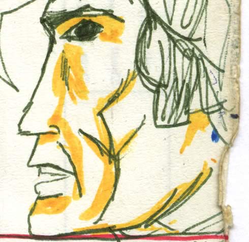 Han Solo drawn by a 10 or 11 year old in the late seventies