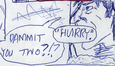 Han solo in the trash compactor comic page image detail