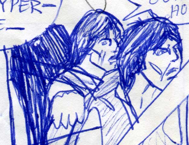 Luke and han in the Falcon cockpit—kids' star wars comic page detail